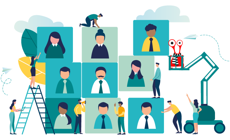 Lms with user role and group management