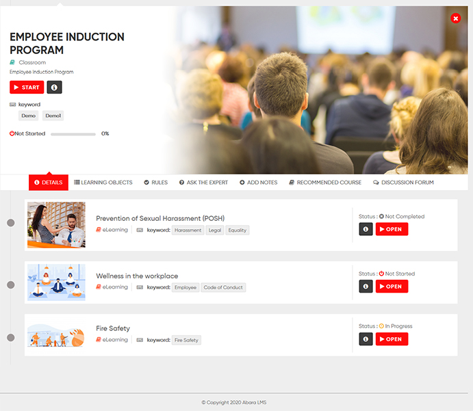 Abara lms ui and ux for 2020