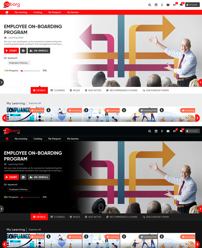 Lms portal features