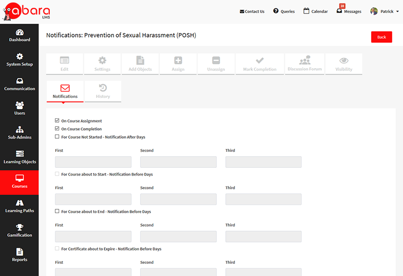 02_Set Up Course Specific Email Notifications And Reminders! Lms with email notification features