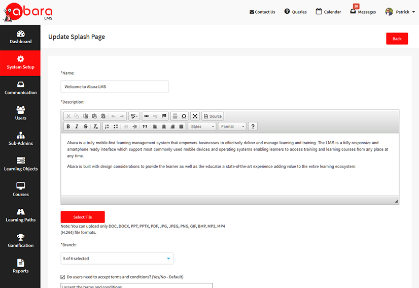 03_How To Manage Splash Page 03 how to manage splash page