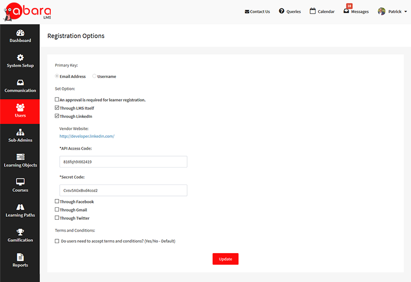 03_Rules-Based Learners Self Enrollment Rule-based self enrollment