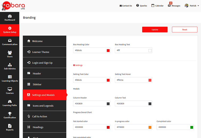 04_Customizing The Settings And Modals 04 customizing the settings and modals